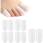 10 pi�ces prot�ge orteils, prot�ge gros petit orteil silicone, protection doigt de pied respirants, protecteur ...