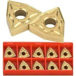 10 pices wnmg 432 inserts / wnmg0804 inserts cnc plaquettes de tournage en carbure, ensemble d'outils ...