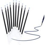10 recharges bullet head neutres 0, 5 mm - bleues