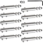 [jamais utilis�] lot de 10 serre - c�bles 6 mm tendeur en inox avec tige filet�e et cl� allen, serre ...