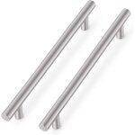 Promotion, 10 x armoires de cuisine en acier inoxydable nickel bross� poign�e en t tiroir de meubles ...