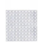 100 butoirs en silicone transparent auto - adh�sifs pour portes, tiroirs, armoires et meubles (10 x 2 ...
