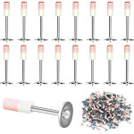 100 clous � gypse minig�ngade, boulons de 7, 3 mm pour pistolet � clous manuel, clous � b�ton multifonction ...