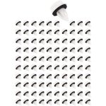 100 pi�ces 51418224768 clip rivets en plastique convient pour e46 e53 e90 e91 e70 panneau de porte attaches ...