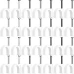 100 pi�ces cavalier cable electrique, fixation cable electrique, attache fil electrique, attache cable ...