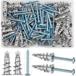 100 pi�ces chevilles pour placoplatre, cheville queue de cochon, cheville autoforeuse placo, chevilles ...