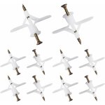 100 pi�ces chevilles pour plaque de pl�tre, chevilles avec vis pour plaques de pl�tre, fixations murales ...