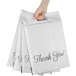 100 pièces enveloppes plastique d'expédition, sacs d'expédition imperméable et solide avec poignée pour ... 100 pièces enveloppes plastique d'expédition, sacs d'expédition imperméable et solide avec poignée pour ...