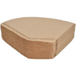 100 pi�ces filtres � caf� jetables en pulpe de bois naturel pour 2 � 4 tasses - papier filtre caf� �coulant ...
