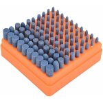 100 pi�ces meule de polissage meule mont�e pierre pour outils rotatifs dremel tige 3mm (bleu)