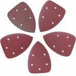 100 pices papier abrasif pour ponceuse triangulaire 90 x 140mm, grain 40 / 60 / 80 / 100 / 120 feuilles ...