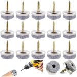 100 pi�ces patin chaise, 28mm patins meubles ronde, patins � vis en feutre patin de chaise a clouer pour ...