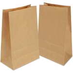 100 sac kraft, sachet papier kraft, pochette kraft, papier cadeau, sacs kraft alimentaire, petit sac ...