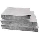 100 sachets plats argent�s en mylar, emballage en aluminium, sachets de conservation des aliments en ...