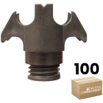 Sixbox - 100 supports rail placo obr f60 15 / 32 - profondeur 32 � 49 mm