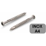 100 vis terrasse inox a4 t�te r�duite torx tx25 autoforeuse 5 x 60 mm