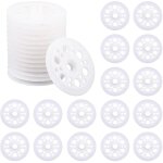 100 x plastic flat washers, 46 mm plastic washers, polypropylene plastic washers, foam washers for fixing ...