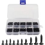 1000 pcs mini vis  bois cruciformes auto - taraudeuses  tte ronde mini vis m1 m1. 2 m1. 4 m1. 7 vis ...