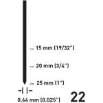 10000 clous pour cloueuse agrafeuse pneumatique fervi 0588 / 620 - 0, 63x20h mm 10000 clous pour cloueuse agrafeuse pneumatique fervi 0588 / 620 - 0, 63x20h mm