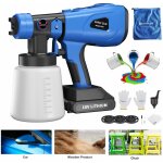 Dayplus - 1000ml hvlp syst�me de pulv�risation de peinture mur pulv�risateur pistolet kit