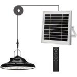 100leds 1200lm lampe solaire exterieur, 3 mode lampe suspendue solaire, panneau solaire r�glable, 4 luminosit� ...