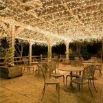 100m 600 led guirlande lumineuse carnaval mariage ext�rieur jardin int�rieur �clairage(blanc chaud)
