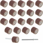 100pcs disque de pon�age 12mm 240 grain papier verre de roue � lamelles en tissu �meri alliage de zinc ...