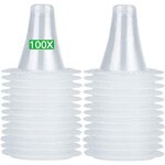 100pcs embouts pour braun thermoscan thermom�tre auriculaires, capuchons couvre filtres de sonde de rechange ...