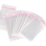 100pcs petit sac bonbon transparent plastique pochette sachets cellophane auto - adh�sifs sachet d?emballage ...