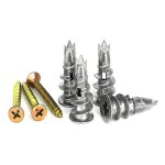 Csparkv - 100pcs vis et chevilles mtal, cheville pour plaques de pltre, chevilles auto foreuses, cheville ...