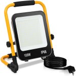 100w projecteur de chantier led projecteur led 6000k avec trpied lampe de chantier - blanc froid - swanew ...