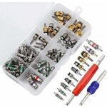 102pcs noyau de valve de climatisation, r134a noyaux de tige de soupape de climatisation automobile avec ...