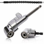 105 degree electric drill right angle electric drill screwdriver adapter accessory (1pcs short + 1pcs ...