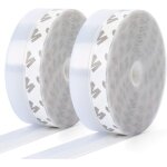 10m�25mm 2 pack bande d'�tanch�it� en silicone, joint de portes et fen�tres auto - adh�sif, transparent ...