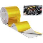 10m x 5cm bande thermique echappement dor� scotch aluminium isolant thermique ruban adh�sif aluminium ...