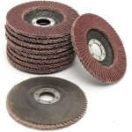 10pcs 115mm 60grit disques � lamelle pon�age polissage disque outil abrasif pour meuleuse angle grain ...