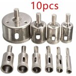 10pcs 6 - 30mm diamant scie perceuse ensemble 100 grits carrelage verre marbre foret,