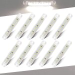 10pcs blanc 9led feux de signalisation lat�raux de remorque feux de position de camion de camion 3. 9' ...