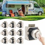 10pcs bouton poussoir loquet verrou, sans cl� serrure bouton de meuble fermoir, bouton porte placard ...