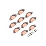 10pcs boutons de tiroir en cuivre poign�es demi - lune poign�es de tasse antiques pour boutons de meubles ...