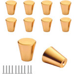 10pcs boutons de tiroir bouton de meuble 20mm rond poign�e de porte en aluminium avec vis pour armoires ...