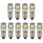 10pcs e10 12v blanc froid ampoules led 5smd 0, 5 w 50lm les lamp?blanc froid?