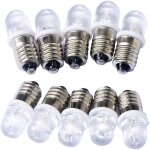10pcs e10 12v spot ampoule led lampes blanc chaud