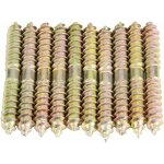 Memkey - 10pcs goujon filetage auto - taraud double boulons filets boulons  bois meubles connecteur ...