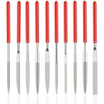 10pcs mini limes a aiguilles en diamant�e pour manuels modelisme menuiserie polissage pour bois bijoux ...