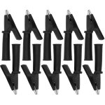 [jamais utilis�] 10pcs pinces crocodiles pour cordons de test pinces multim�tre de s�curit� isol�es en ...