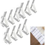 10pcs pince nappe de table, clip nappe table r�glable, clip nappe, nappe clips acier inoxydable, nappe ...