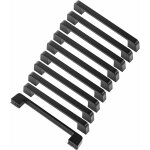 10pcs poigne meuble entraxe 128mm - poigne porte cuisine noire poignee barre meuble poignee de cuisine ...