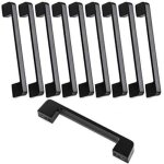 10pcs poign�e meuble entraxe 160mm - poign�e porte cuisine noire poignee barre meuble poignee de cuisine ...