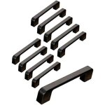 10pcs poigne meuble entraxe 96mm - poigne porte cuisine noire poignee barre meuble poignee de cuisine ...